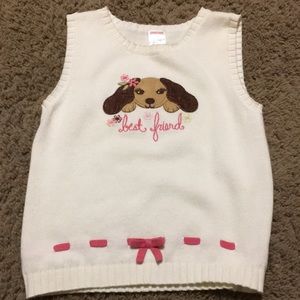 Vintage Gymboree Primrose Best Friend girls sweater vest Size 7